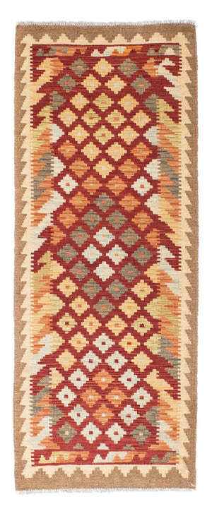 Løber Kelim-tæppe - orientalsk - 195 x 74 cm - rust