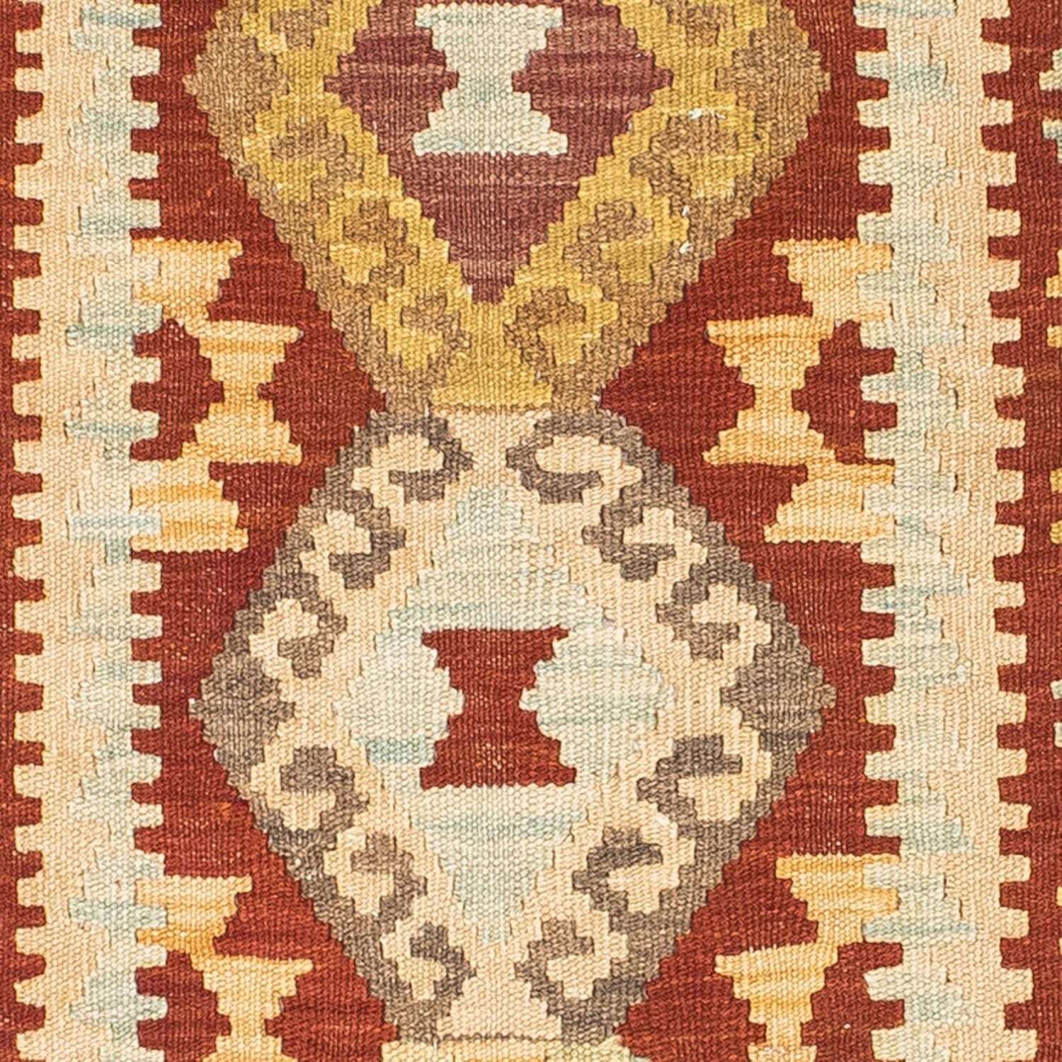 Løber Kelim-tæppe - orientalsk - 206 x 71 cm - beige