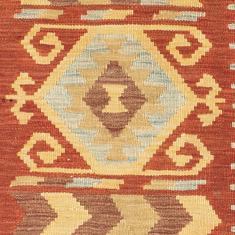Løber Kelim-tæppe - orientalsk - 195 x 75 cm - orange