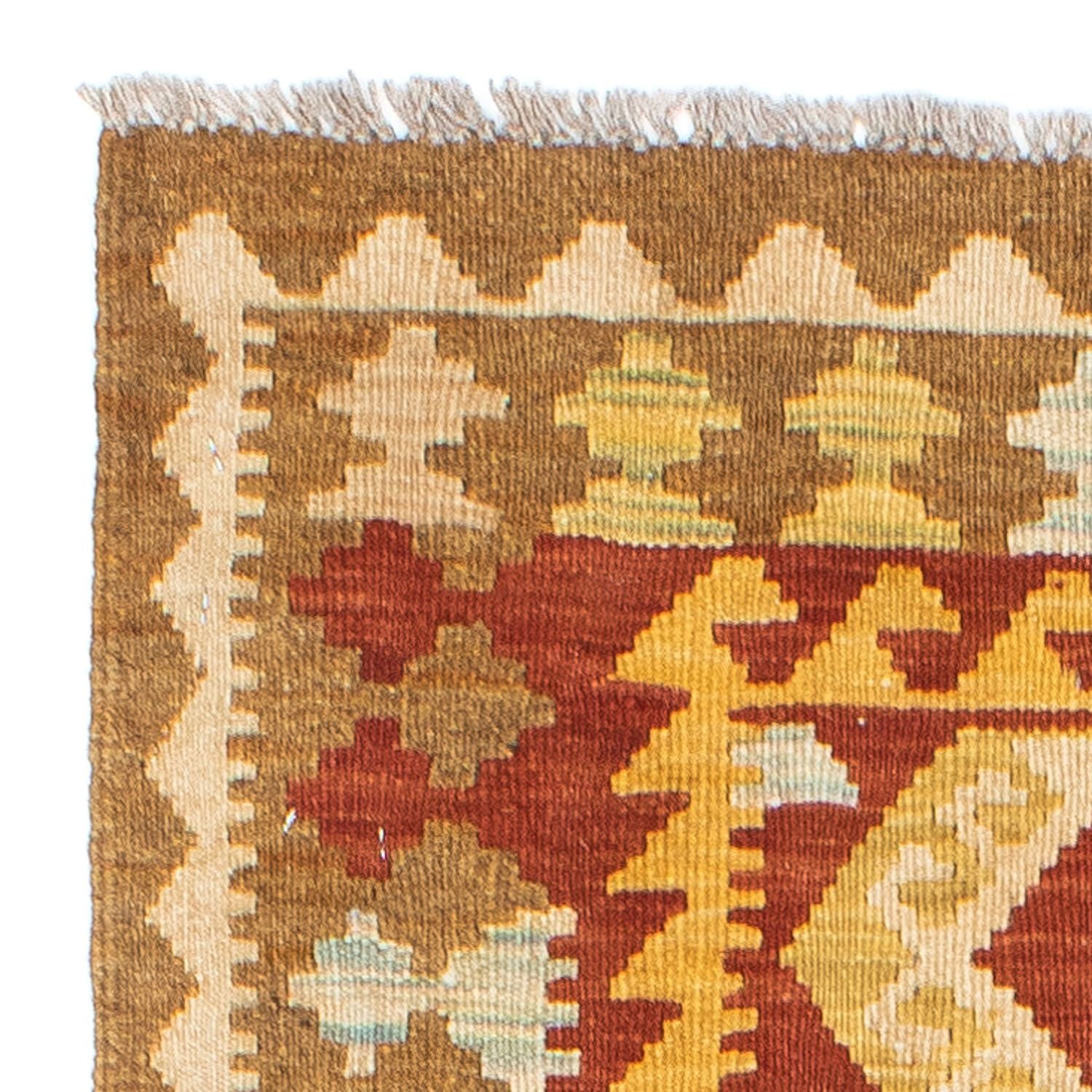 Løber Kelim-tæppe - orientalsk - 202 x 70 cm - beige