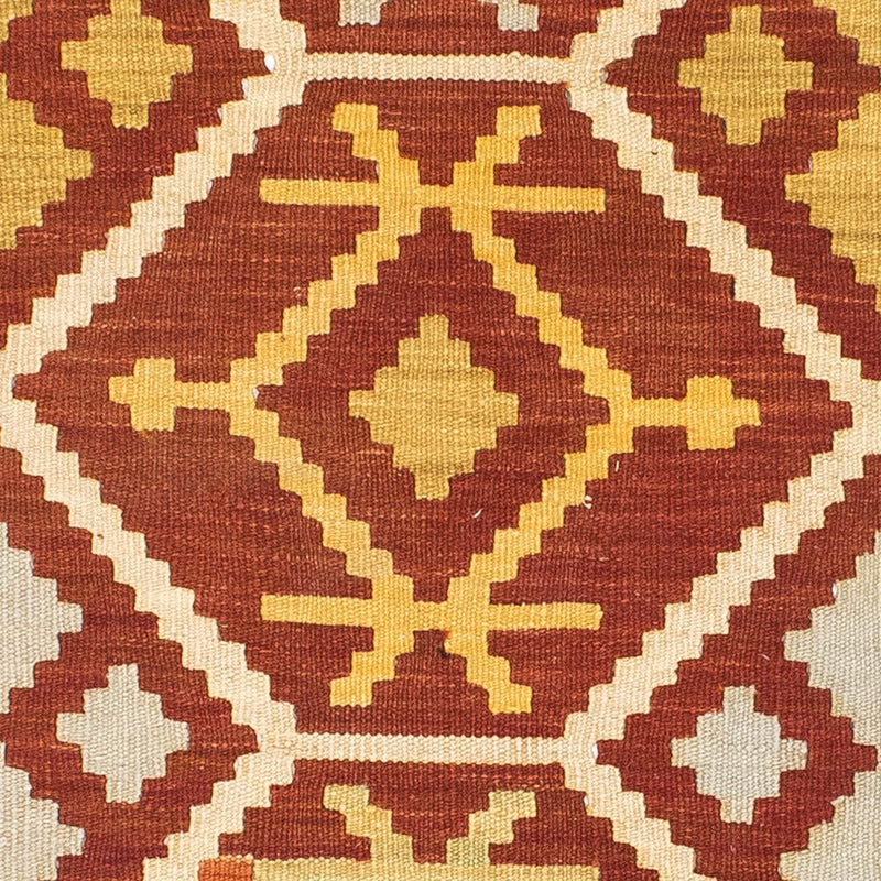Løber Kelim-tæppe - orientalsk - 206 x 73 cm - rust
