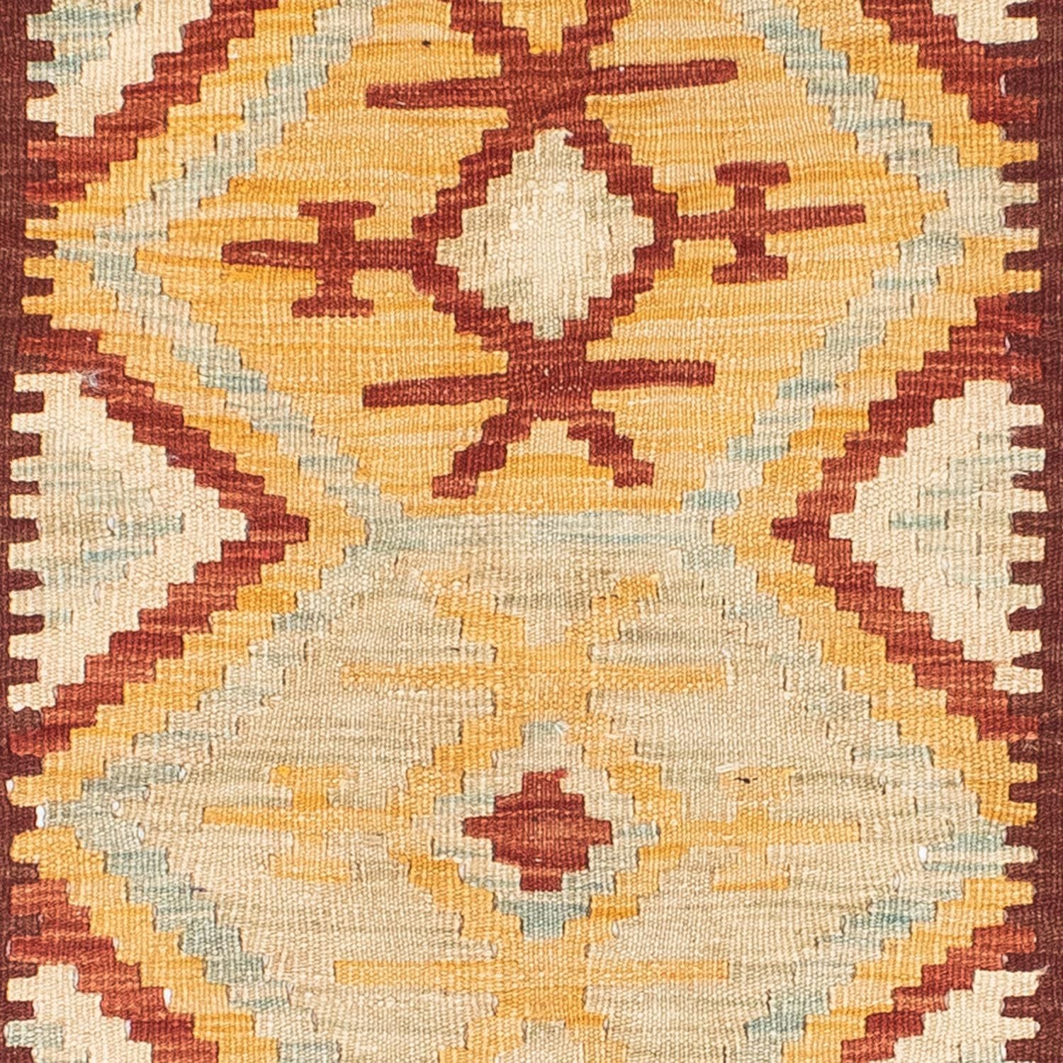 Løber Kelim-tæppe - orientalsk - 198 x 75 cm - beige