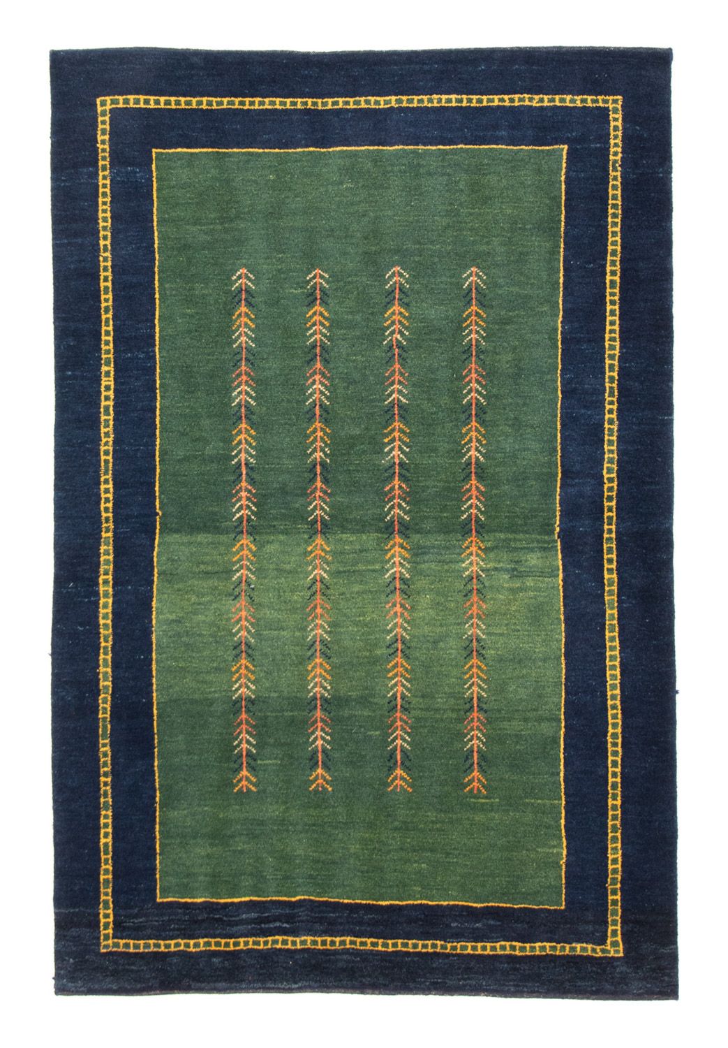 Gabbeh-tæppe - Persisk - 184 x 122 cm - grøn