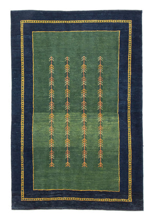 Gabbeh-tæppe - Persisk - 184 x 122 cm - grøn