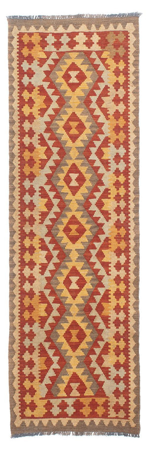 Løber Kelim Carpet - Splash - 206 x 66 cm - flerfarvet