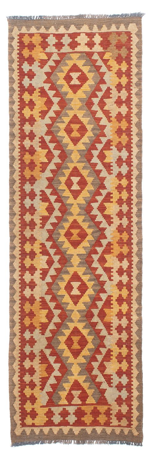 Løber Kelim Carpet - Splash - 206 x 66 cm - flerfarvet