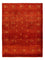 Gabbeh Tæppe - Loribaft Persisk - 202 x 152 cm - mørkerød