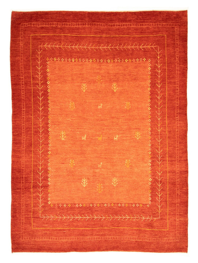 Gabbeh-tæppe - Persisk - 238 x 175 cm - rød