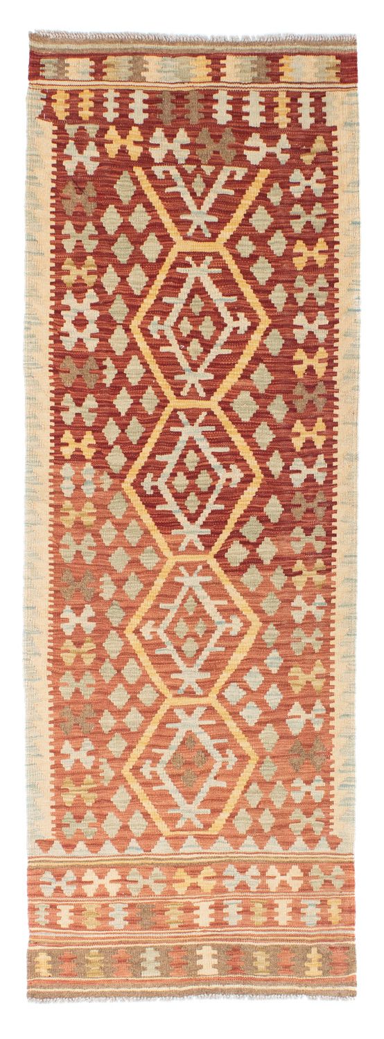 Løber Kelim-tæppe - orientalsk - 202 x 74 cm - rød
