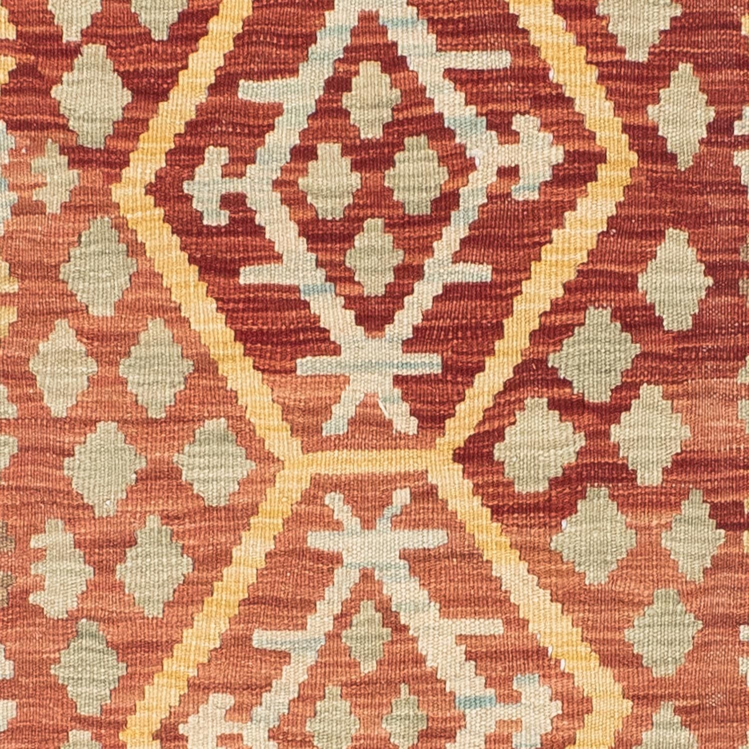 Løber Kelim-tæppe - orientalsk - 202 x 74 cm - rød