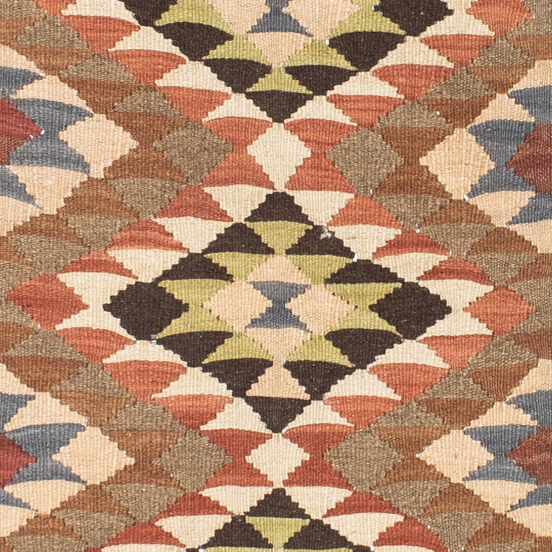 Løber Kelim-tæppe - orientalsk - 207 x 85 cm - lys brun
