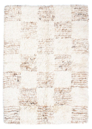 Tæppe med høj pæl - 243 x 172 cm - beige