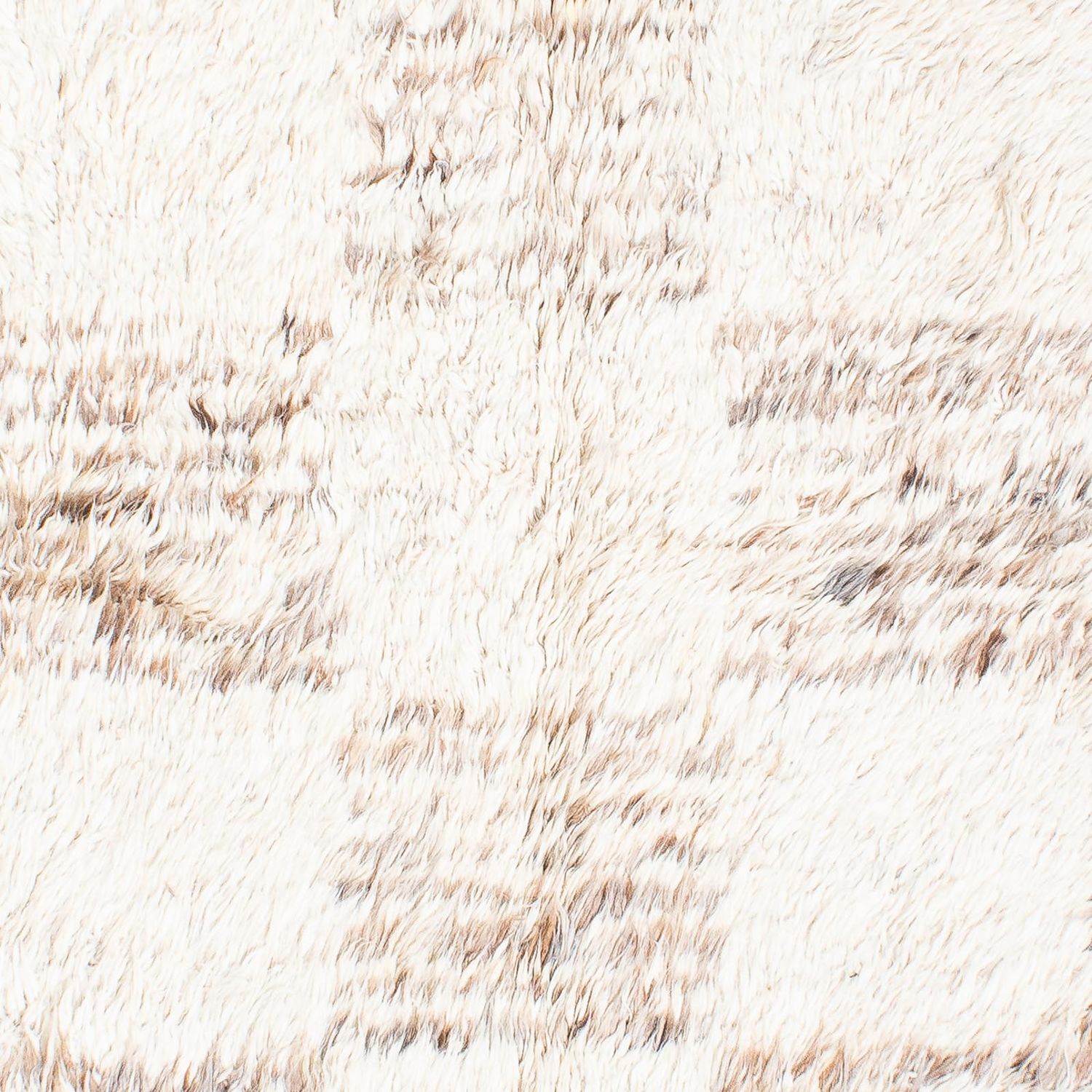 Tæppe med høj pæl - 243 x 172 cm - beige