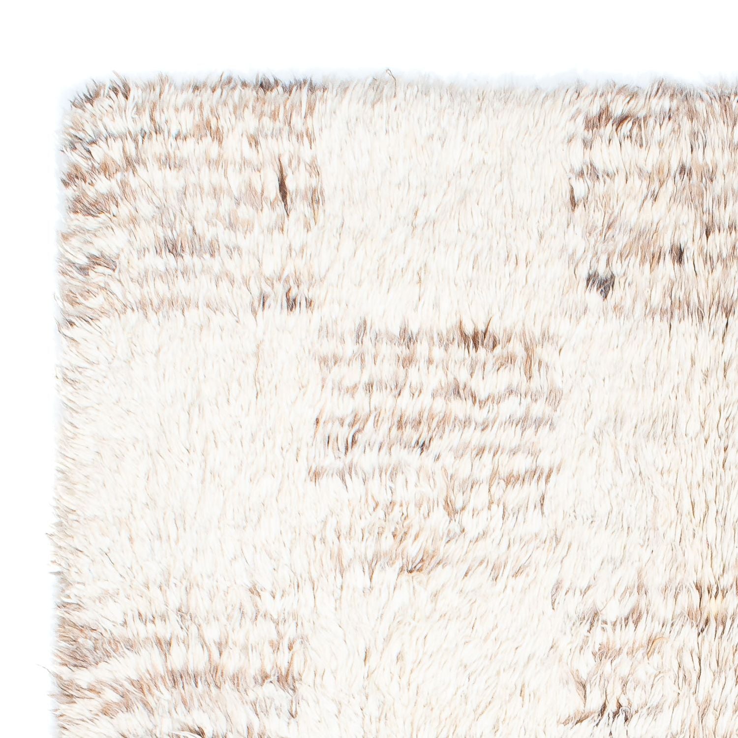 Tæppe med høj pæl - 243 x 172 cm - beige