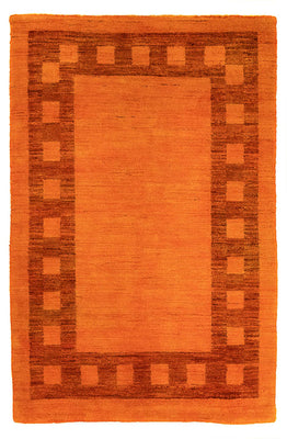 Gabbeh-tæppe - Indus - 123 x 79 cm - orange