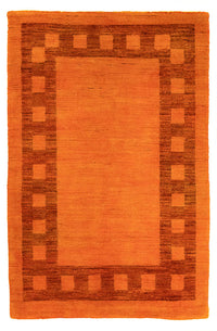 Gabbeh-tæppe - Indus - 123 x 79 cm - orange