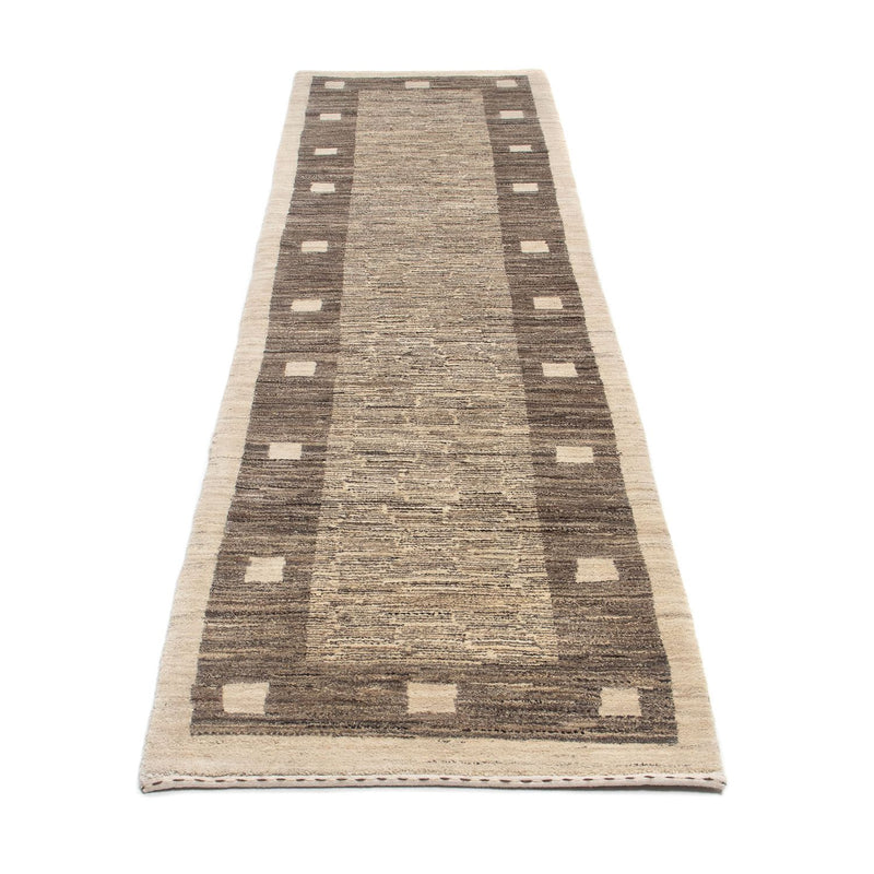 Løber Gabbeh-tæppe - Persisk - 300 x 74 cm - beige