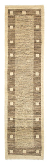 Indo Gabbeh Tæppe 74x300cm - Uldtæppe - Løber / Grå / 74 x 300 cm Løber