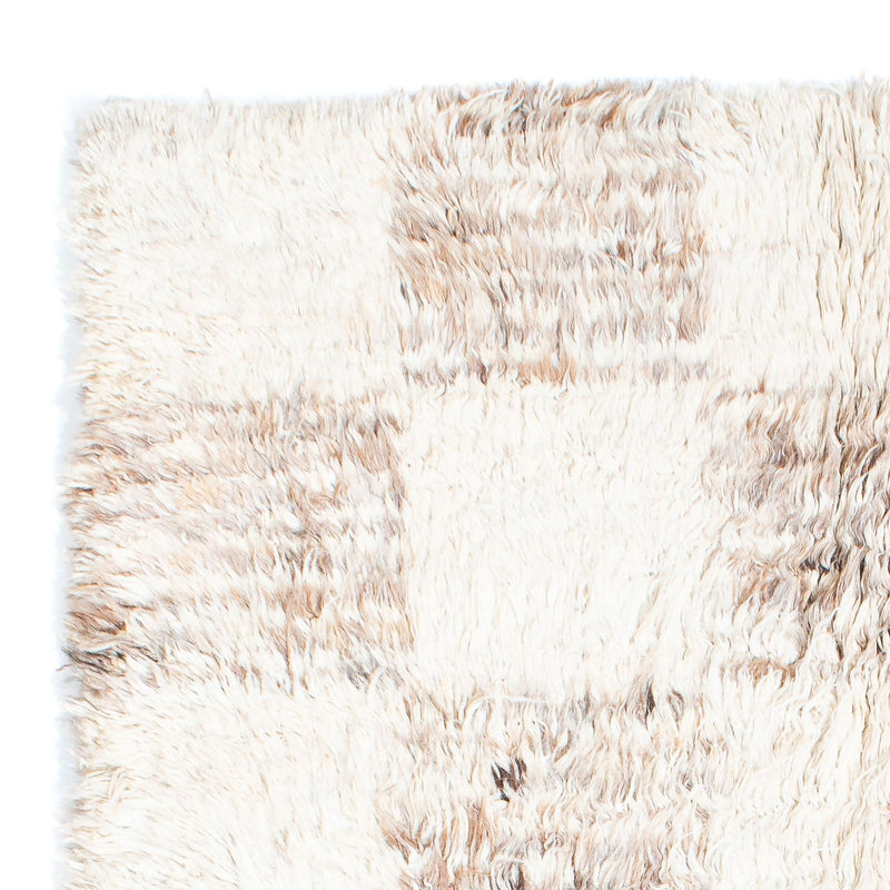 Tæppe med høj pæl - 252 x 172 cm - beige