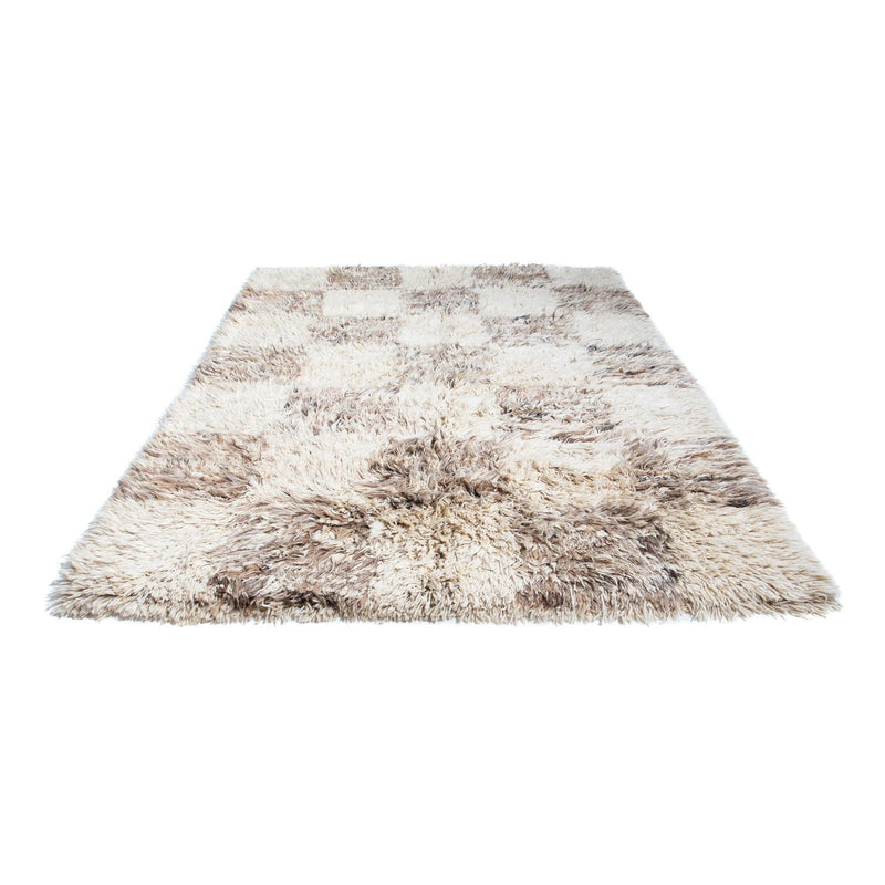 Tæppe med høj pæl - 252 x 172 cm - beige