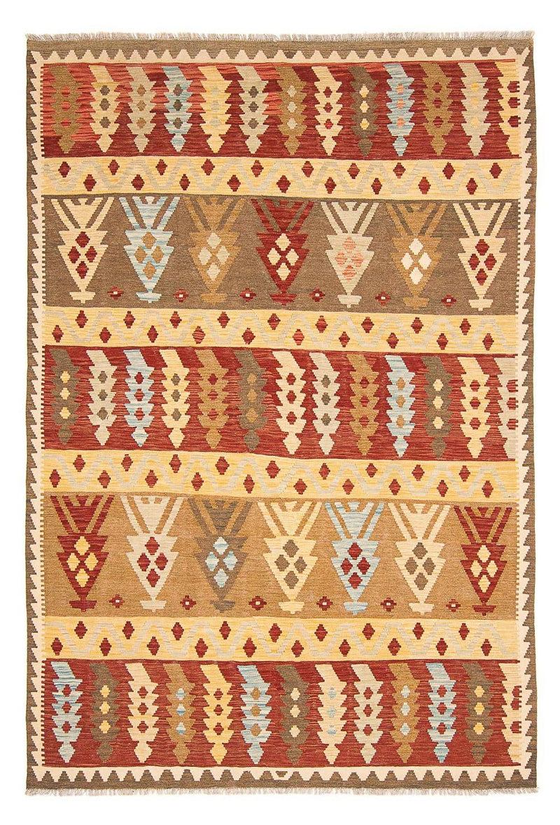 Kelim Carpet - Splash - 294 x 199 cm - flerfarvet