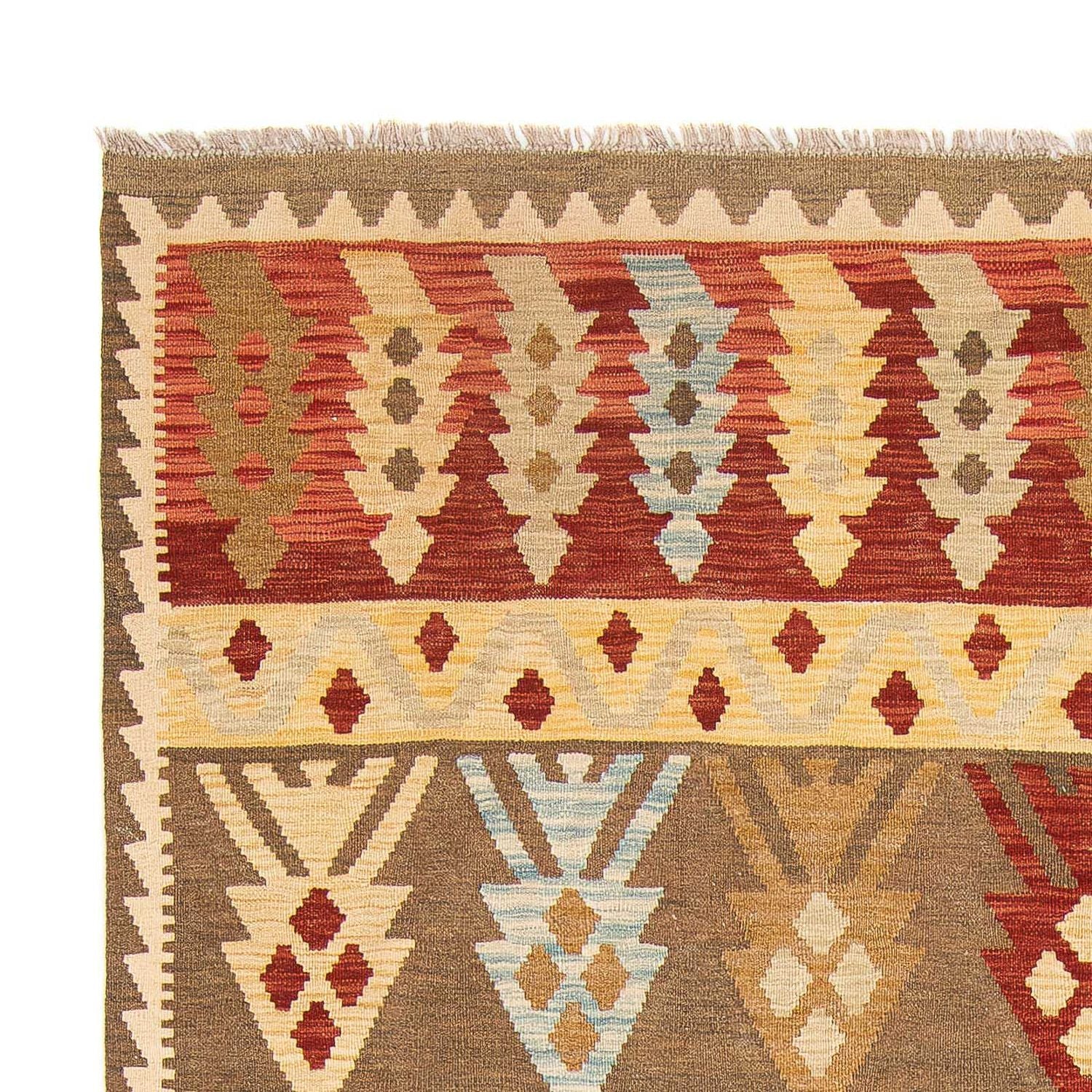 Kelim Carpet - Splash - 294 x 199 cm - flerfarvet