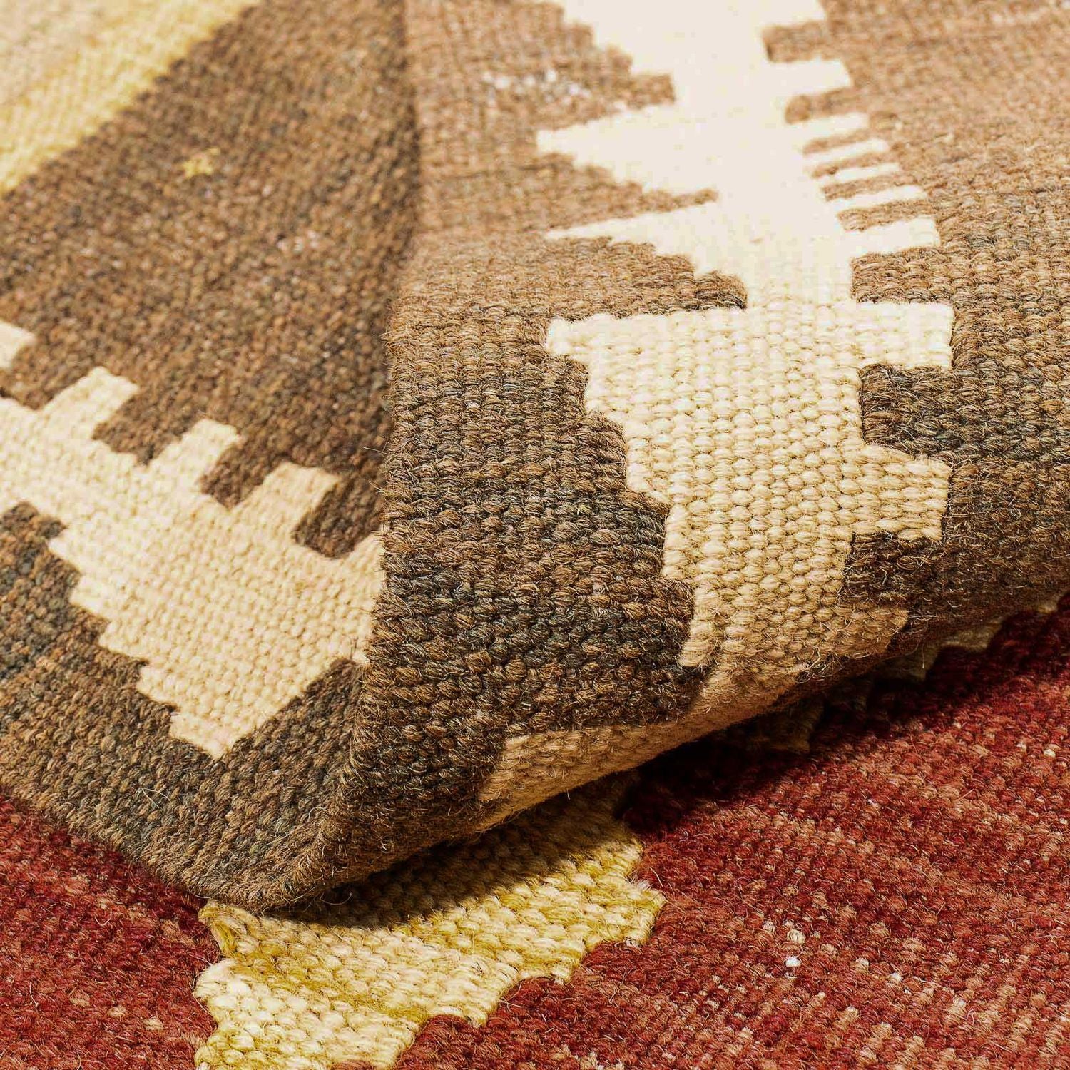 Kelim Carpet - Splash - 294 x 199 cm - flerfarvet