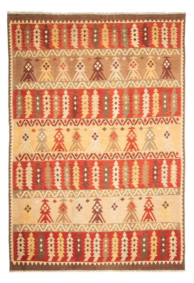 Kelim-tæppe - orientalsk - 353 x 256 cm - flerfarvet