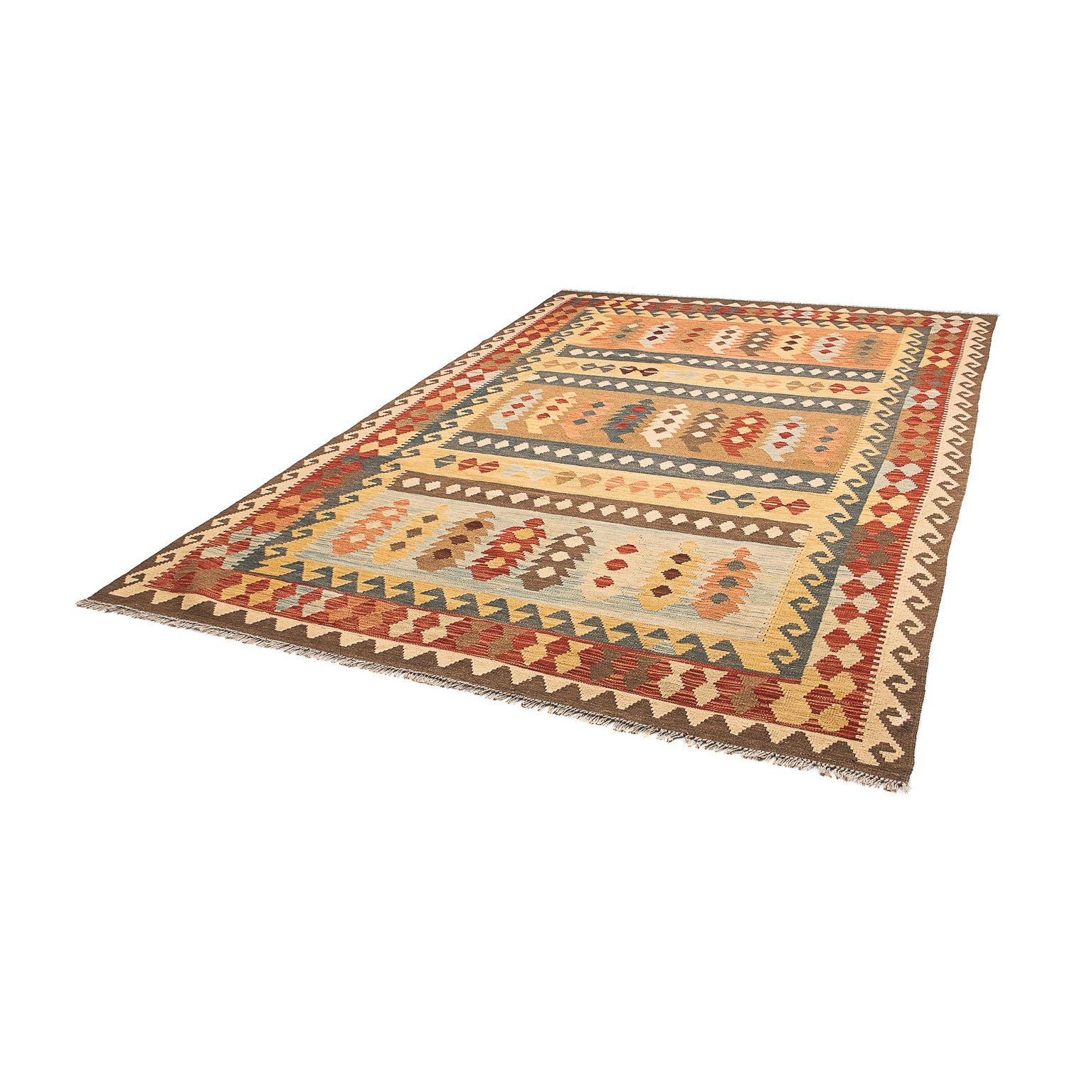 Kelim Carpet - Splash - 299 x 201 cm - flerfarvet