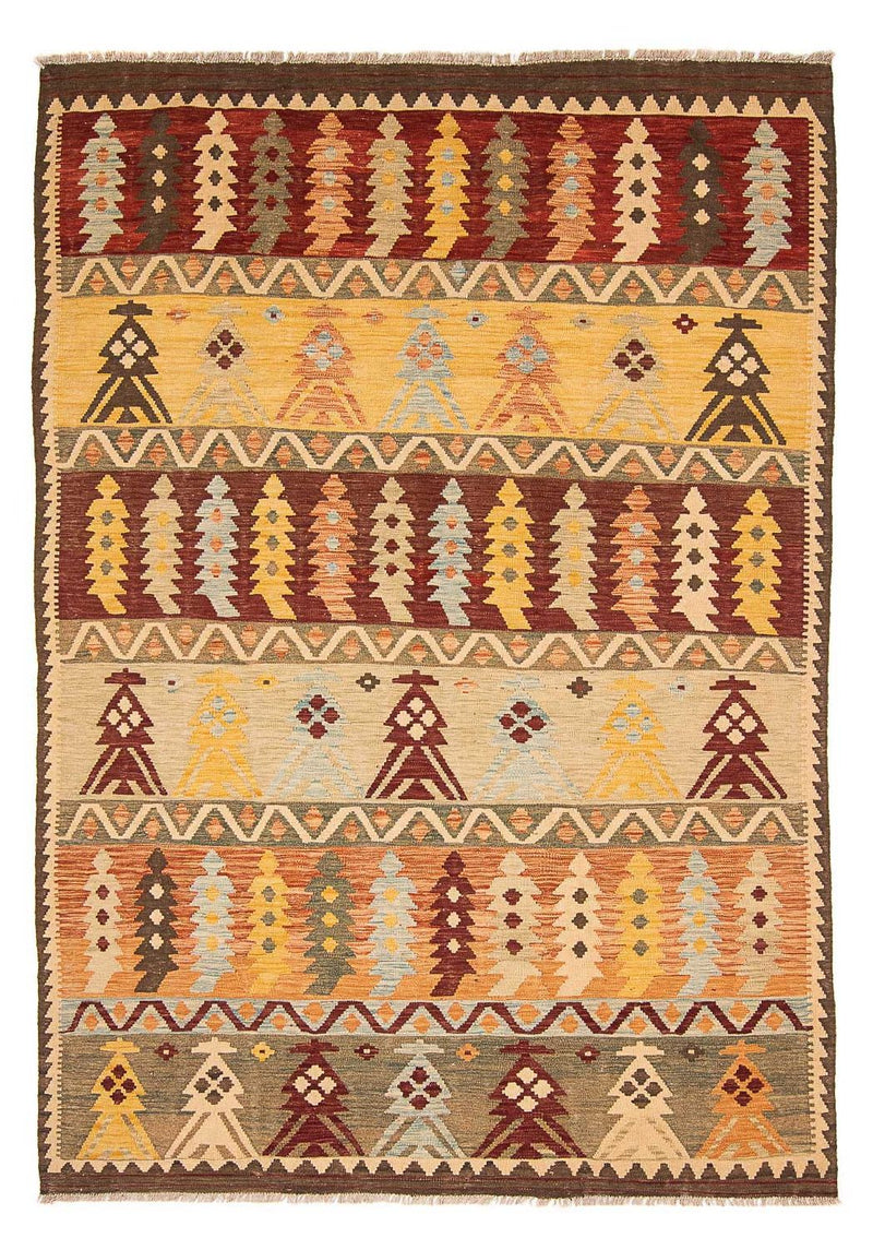 Kelim Carpet - Splash - 294 x 203 cm - flerfarvet