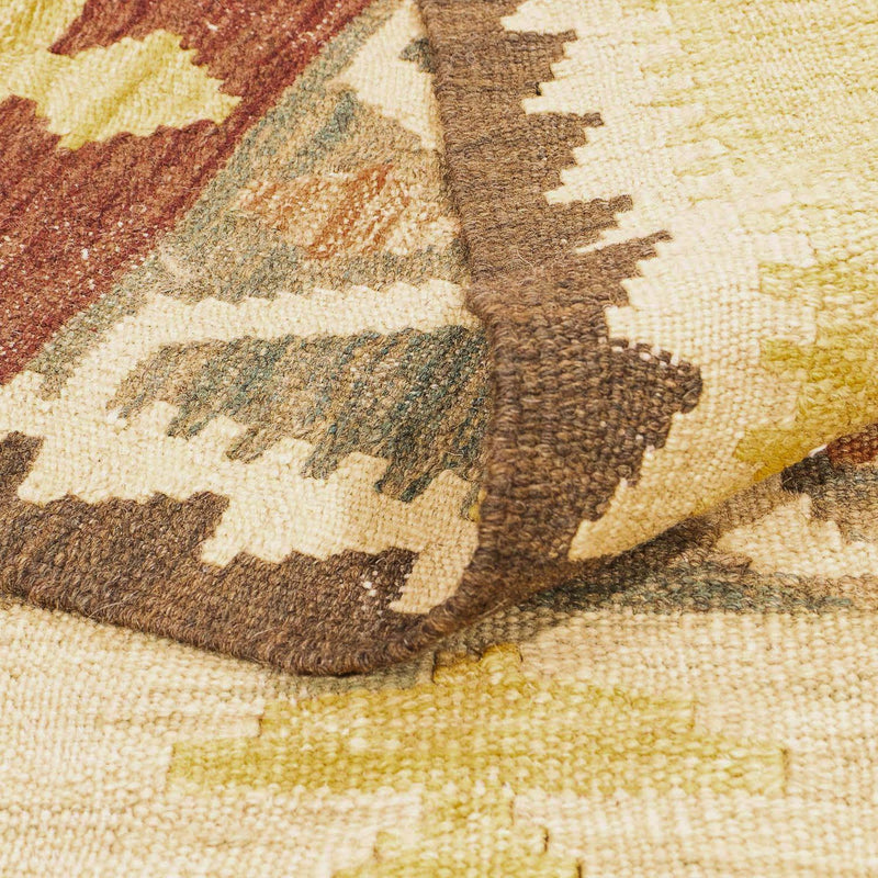 Kelim Carpet - Splash - 294 x 203 cm - flerfarvet