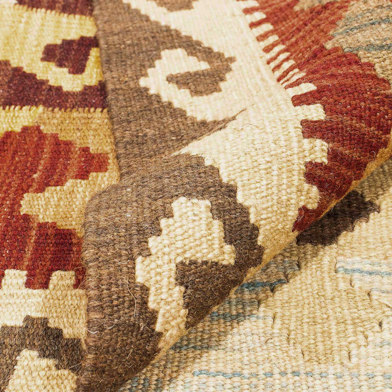 Kelim Carpet - Splash - 296 x 197 cm - flerfarvet