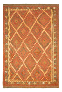 Kelim Carpet - Splash - 294 x 207 cm - brun
