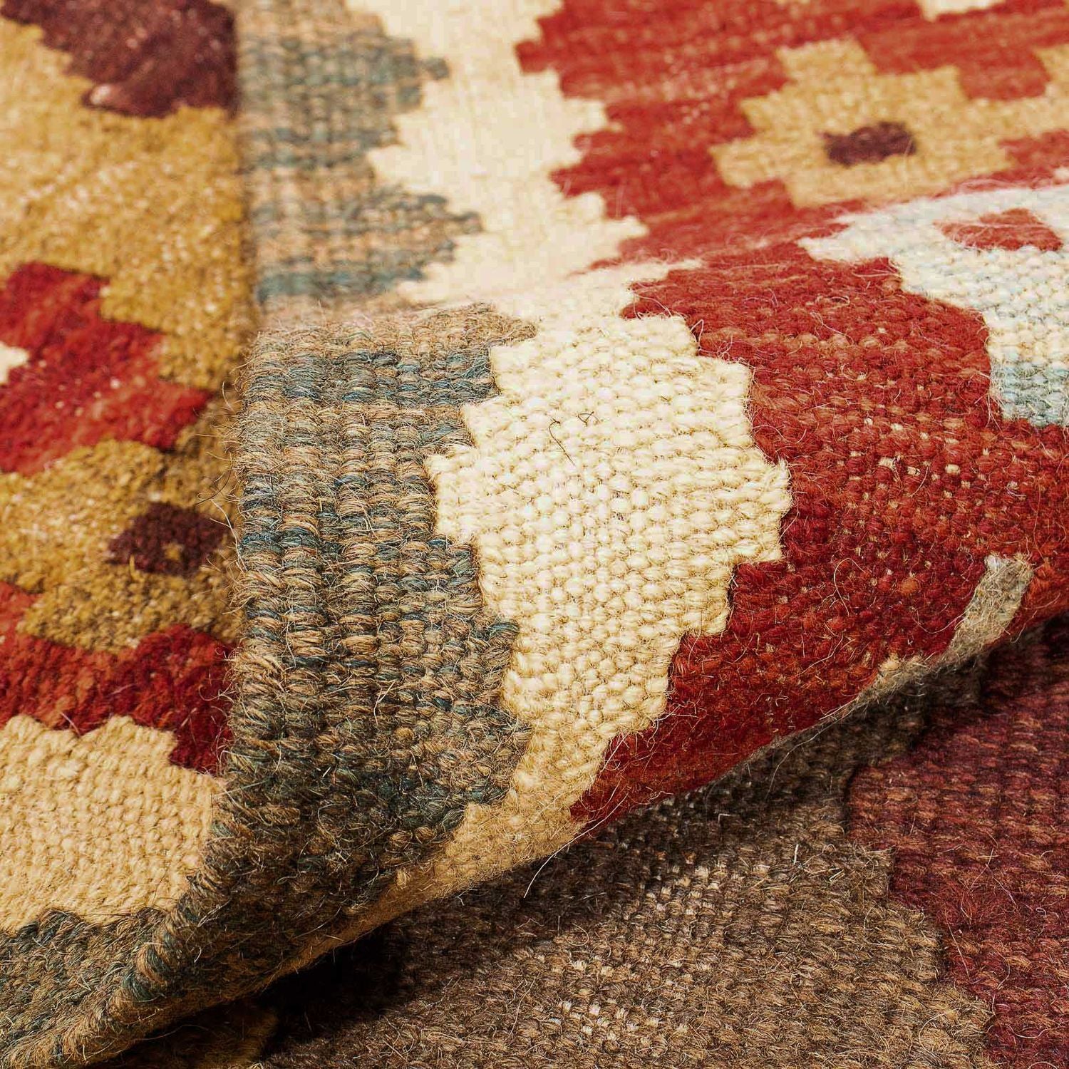 Kelim Carpet - Splash - 298 x 199 cm - flerfarvet