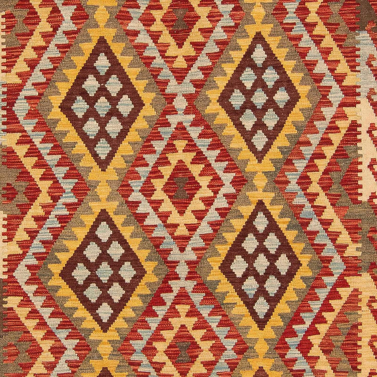 Kelim Carpet - Splash - 289 x 208 cm - flerfarvet