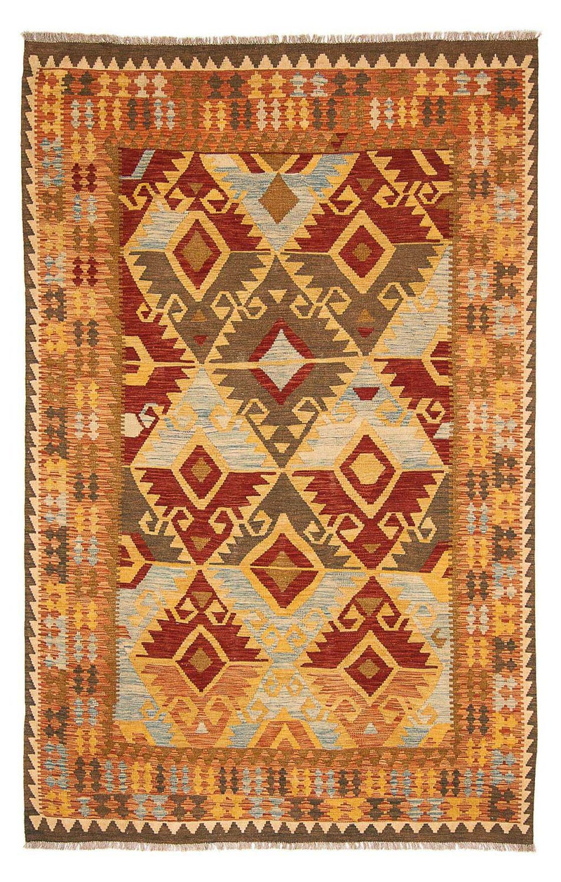 Kelim Carpet - Splash - 305 x 199 cm - flerfarvet