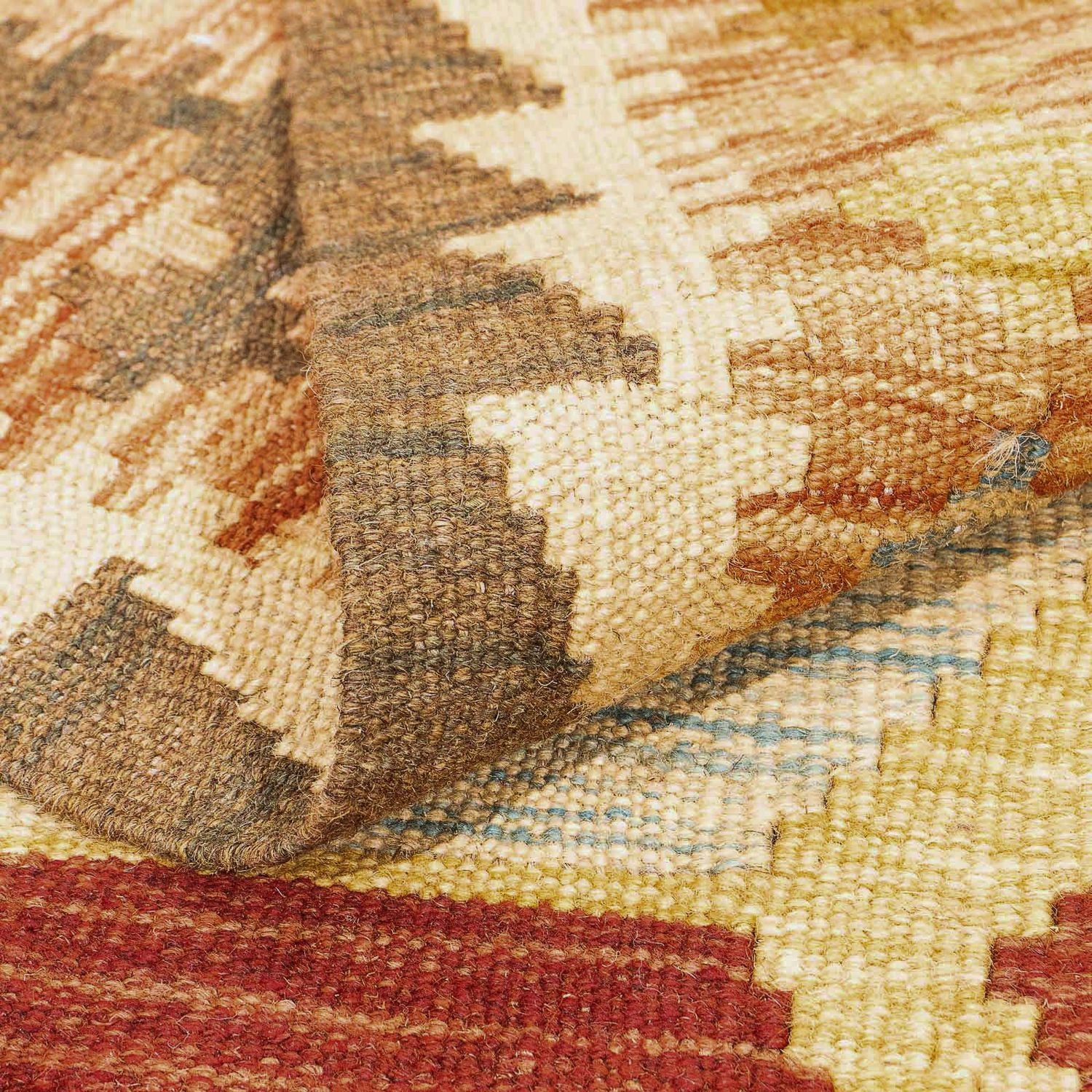 Kelim Carpet - Splash - 305 x 199 cm - flerfarvet
