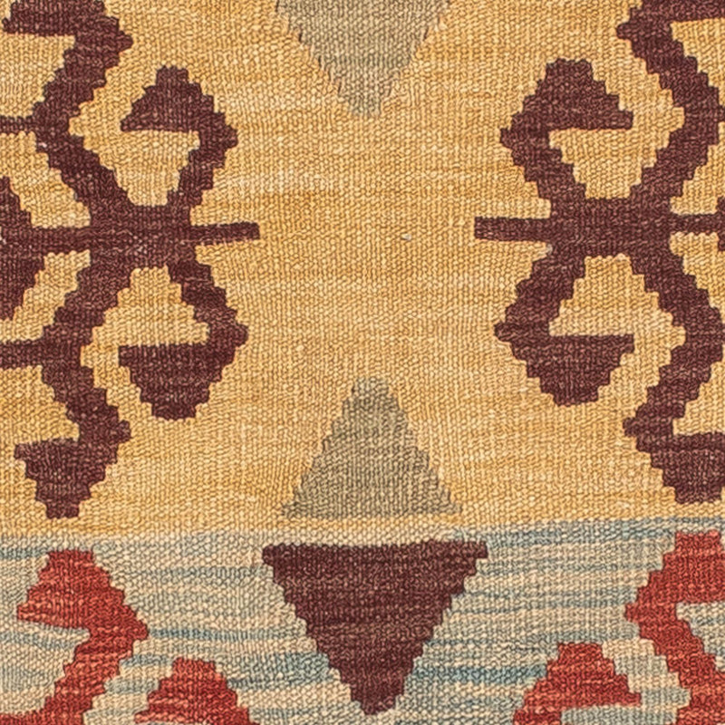 Kelim-tæppe - orientalsk - 196 x 151 cm - flerfarvet