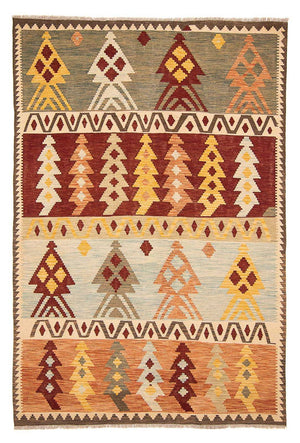 Kelim Carpet - Splash - 295 x 194 cm - flerfarvet