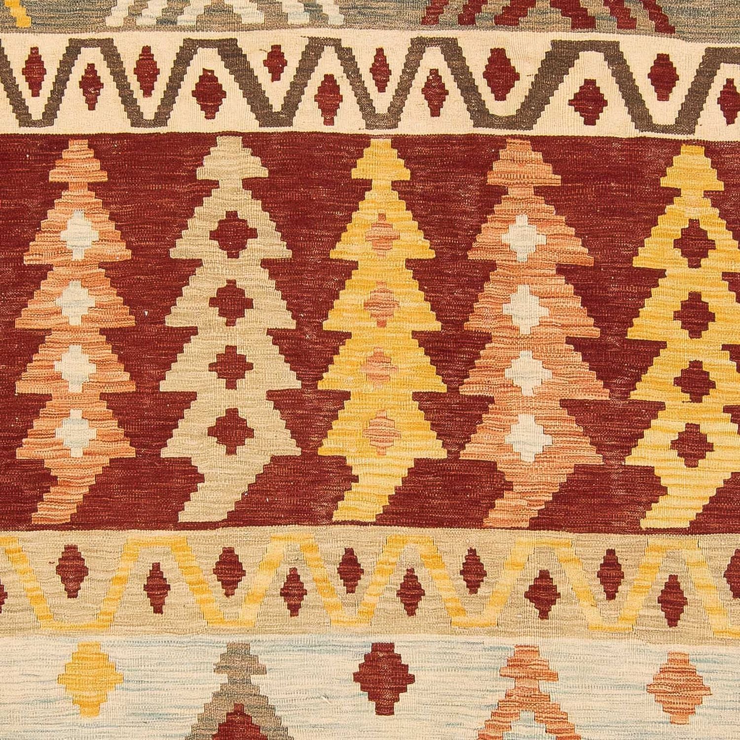 Kelim Carpet - Splash - 295 x 194 cm - flerfarvet