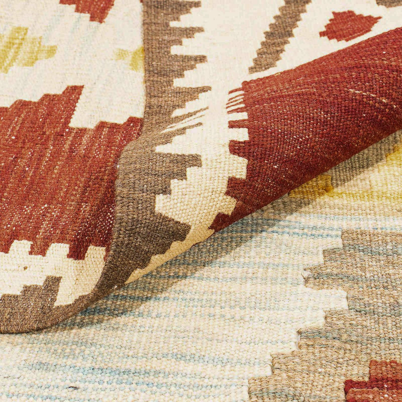 Kelim Carpet - Splash - 295 x 194 cm - flerfarvet