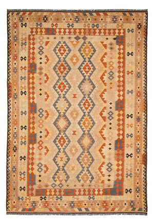 Kelim Carpet - Splash - 293 x 200 cm - lys brun
