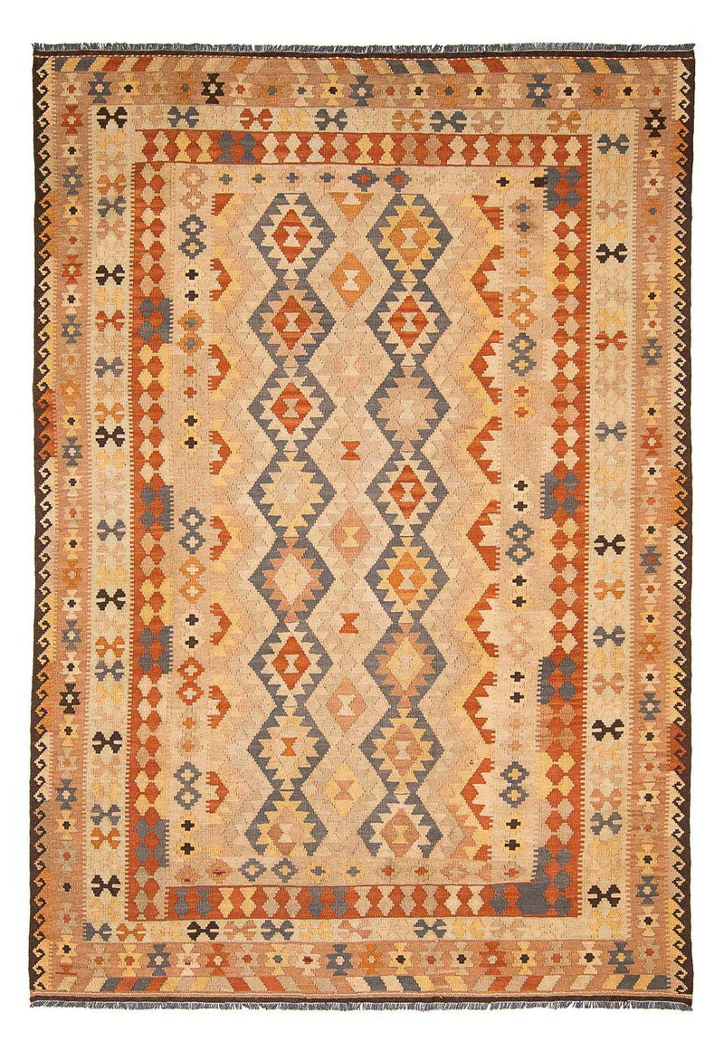 Kelim Carpet - Splash - 293 x 200 cm - lys brun