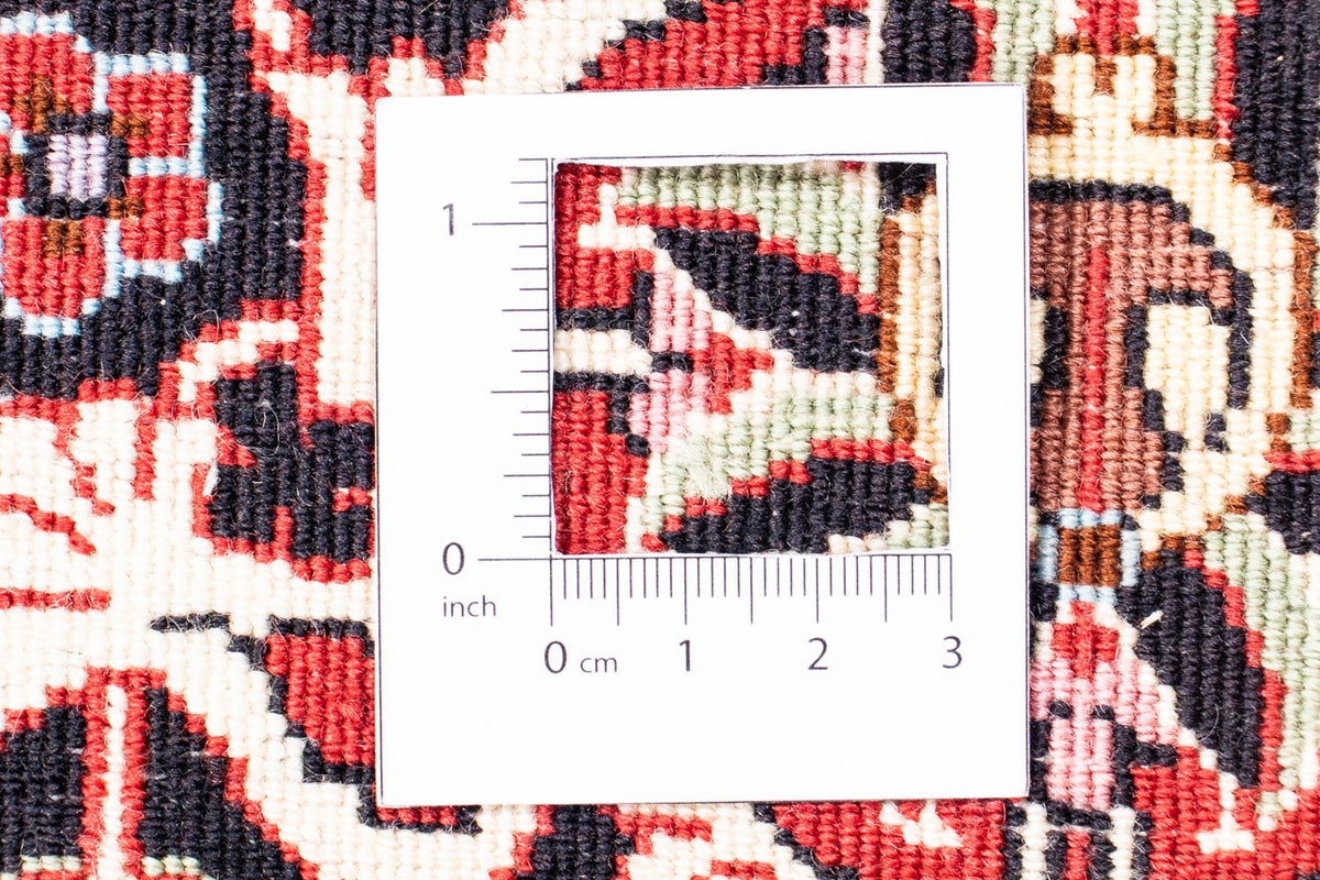 Persisk tæppe - Bijar - 344 x 254 cm - lysrød