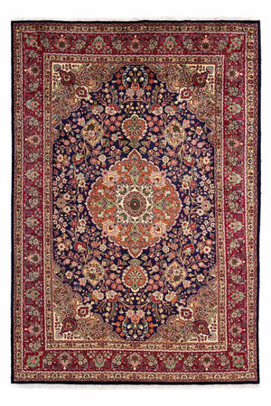 Persisk tæppe - Tabriz - 310 x 205 cm - mørkeblå