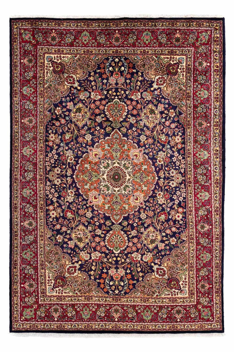 Persisk tæppe - Tabriz - 310 x 205 cm - mørkeblå