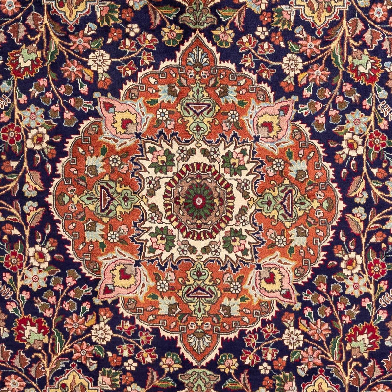 Persisk tæppe - Tabriz - 310 x 205 cm - mørkeblå
