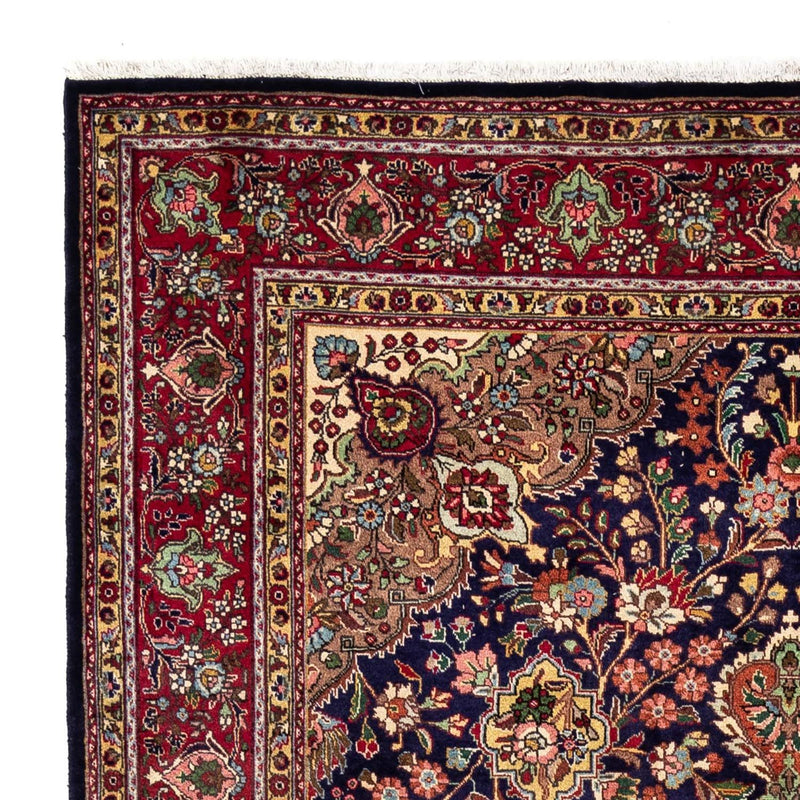 Persisk tæppe - Tabriz - 310 x 205 cm - mørkeblå