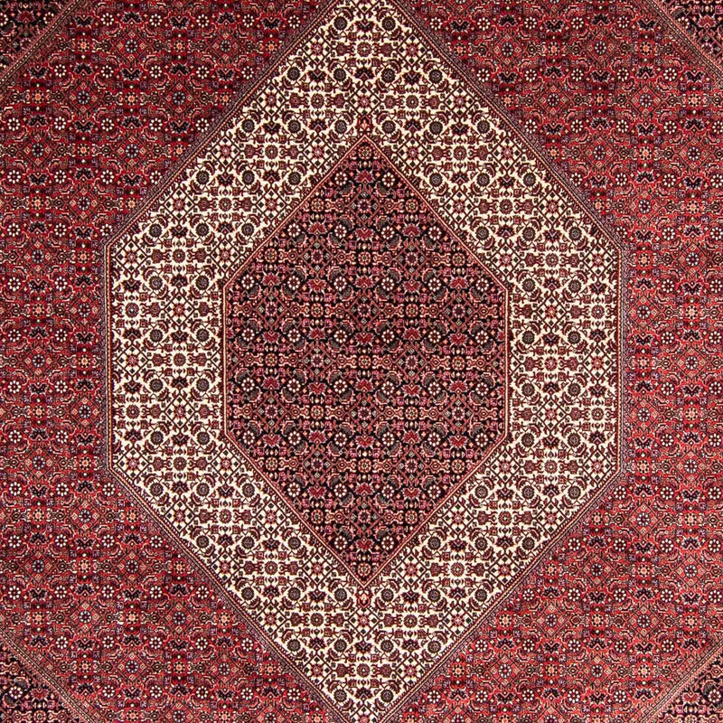 Persisk tæppe - Bijar - 351 x 254 cm - lysrød
