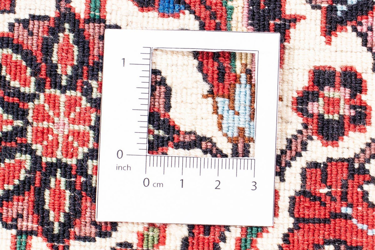 Persisk tæppe - Bijar - 351 x 254 cm - lysrød